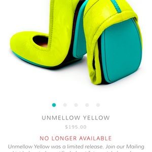 Neon Yellow Tieks “Unmellow Yellow” size 8.5